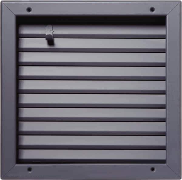 National Guard Products - 13" Wide x 13" High, Solid Steel Fire Rated Louver - 12" Opening Width, 12" Opening Height - Exact Tool & Supply