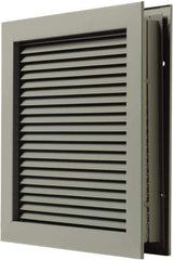National Guard Products - 19" Wide x 19" High, Solid Steel Louver - 18" Opening Width, 18" Opening Height - Exact Tool & Supply