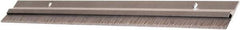 National Guard Products - 5/16" Back Strip Brush Width, Aluminum Door Bottom Sweep - 1" Bristle Length, Nylon, 1" OAL, 1" High, Anodized Alum Coated - Exact Tool & Supply