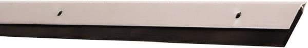 National Guard Products - 0.15" Back Strip Brush Width, Aluminum Door Bottom Sweep - Neoprene, 2" OAL, Anodized Alum Coated - Exact Tool & Supply
