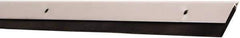National Guard Products - 0.15" Back Strip Brush Width, Aluminum Door Bottom Sweep - Neoprene, 2" OAL, Anodized Alum Coated - Exact Tool & Supply