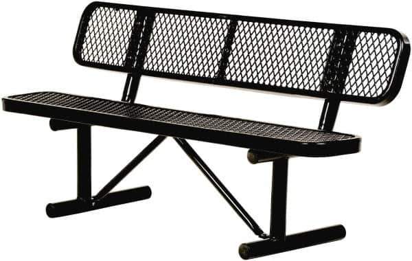 Vestil - 8' Long x 20" Wide, Steel Bench Seat - Exact Tool & Supply