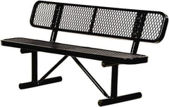 Vestil - 8' Long x 20" Wide, Steel Bench Seat - Exact Tool & Supply
