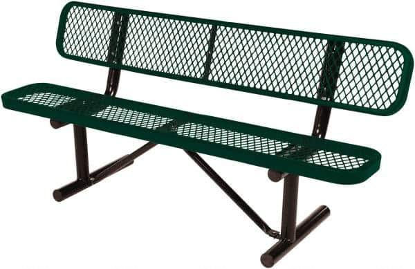Vestil - 8' Long x 20" Wide, Steel Bench Seat - Exact Tool & Supply