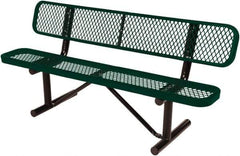 Vestil - 8' Long x 20" Wide, Steel Bench Seat - Exact Tool & Supply