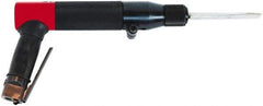 Chicago Pneumatic - 2,800 BPM, 1.06" Bore Diam, Pneumatic Inline Needle Scaler - 7" Needle Length, 2.25 CFM, 90 psi, 1/4 NPT Inlet - Exact Tool & Supply