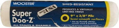 Wooster Brush - 3/8" Nap, 9" Wide Paint Roller - Medium Texture, Woven - Exact Tool & Supply