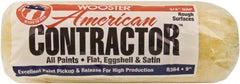 Wooster Brush - 3/4" Nap, 9" Wide Paint Roller - Rough Texture, Synthetic Knit - Exact Tool & Supply