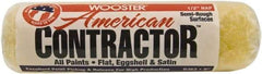 Wooster Brush - 1/2" Nap, 9" Wide Paint Roller - Semi-Rough Texture, Synthetic Knit - Exact Tool & Supply