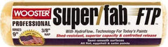 Wooster Brush - 3/8" Nap, 9" Wide Paint Roller - Medium Texture, Synthetic Knit - Exact Tool & Supply