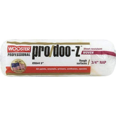Wooster Brush - 3/4" Nap, 9" Wide Paint Roller - Rough Texture, Woven - Exact Tool & Supply