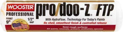 Wooster Brush - 1/2" Nap, 9" Wide Paint Roller - Semi-Rough Texture, Woven - Exact Tool & Supply