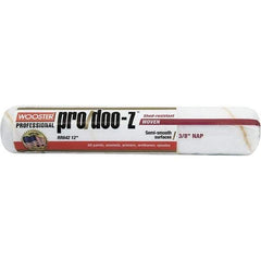 Wooster Brush - 3/8" Nap, 12" Wide Paint Roller - Medium Texture, Woven - Exact Tool & Supply