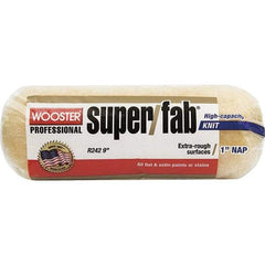 Wooster Brush - 1" Nap, 9" Wide Paint Roller - Rough Texture, Synthetic Knit - Exact Tool & Supply