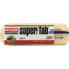 Wooster Brush - 3/4" Nap, 9" Wide Paint Roller - Rough Texture, Synthetic Knit - Exact Tool & Supply