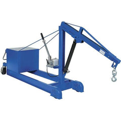 Vestil - 2,000 Lb Load Capacity, Steel Counter Balanced Floor Crane - 5' 17/64" Span - Exact Tool & Supply