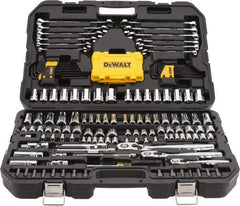 DeWALT - 168 Piece 1/4 & 3/8" Drive Mechanic's Tool Set - Comes in Blow Molded Case - Exact Tool & Supply