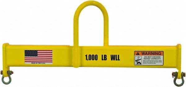Machining & Welding - 6,000 Lb Capacity Lifting Beam - Exact Tool & Supply