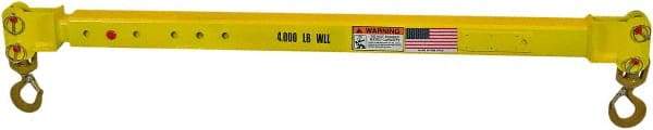Machining & Welding - 10,000 Lb Capacity Adjustable Spread Telescoping Beam - Exact Tool & Supply