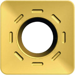 Kennametal - SDHT120412 422 Grade KCSM40 Carbide Milling Insert - TiN Finish, 4.75mm Thick, 1/2" Inscribed Circle, 1.19mm Corner Radius - Exact Tool & Supply