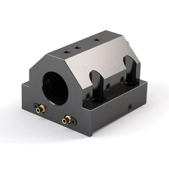 Global CNC Industries - Turret & VDI Tool Holders; Type: Mori ID Block ; Clamping System: 102mm X 80mm ; Tool Axis: ID ; Through Coolant: No ; Additional Information: 4 Mounting Holes - Exact Tool & Supply
