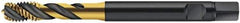 Walter-Prototyp - #4-40 UNC 3 Flute 2B Modified Bottoming Spiral Flute Tap - Cobalt, TiN Finish, 56.01mm OAL, Right Hand Flute, Right Hand Thread, Series AS2251005 - Exact Tool & Supply