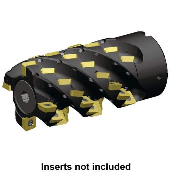 Kennametal - 84 Inserts, 100mm Cut Diam, 40mm Arbor Diam, 133mm Max Depth of Cut, Indexable Square-Shoulder Face Mill - 0° Lead Angle, 165mm High, SD.. 1204.. Insert Compatibility, Through Coolant, Series 5230VS12 - Exact Tool & Supply