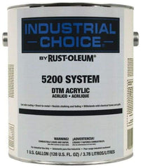 Rust-Oleum - 1 Gal Masstone Semi Gloss Finish Acrylic Enamel Paint - Interior/Exterior, Direct to Metal, <250 gL VOC Compliance - Exact Tool & Supply