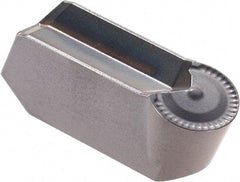 Iscar - 630GIMY F Grade IC908, 6mm Cutting Width Carbide Grooving Insert - 3mm Max Depth of Cut, Neutral, 3mm Corner Radius, TiN/TiAlN Finish - Exact Tool & Supply