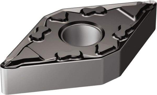 Sandvik Coromant - DNMG441 MF Grade 1105 Carbide Turning Insert - TiAlN2 Finish, 55° Diamond, 1/2" Inscr Circle, 1/4" Thick, 1/64" Corner Radius - Exact Tool & Supply