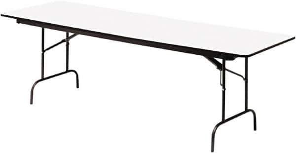 ICEBERG - 18" Long x 60" Wide x 29" High, Folding Table - Gray - Exact Tool & Supply