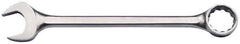 Proto - 65mm 12 Point Offset Combination Wrench - 15° Offset Angle, 29-3/4" OAL, Steel, Satin Finish - Exact Tool & Supply