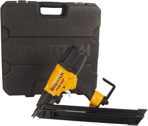 Stanley Bostitch - 1-1/2 to 2-1/2" Metal Connector Nail Length, 11 Gauge Metal Connector Air Nailer - 80 to 120 psi - Exact Tool & Supply