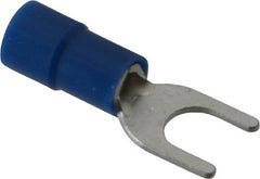 Thomas & Betts - #10 Stud, 16 to 14 AWG Compatible, Partially Insulated, Crimp Connection, Standard Fork Terminal - Exact Tool & Supply