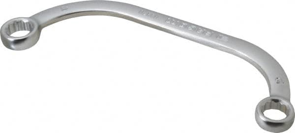 Facom - 15 x 17mm, 12 Point, Satin Finish, Double End, Obstruction Box Wrench - Exact Tool & Supply