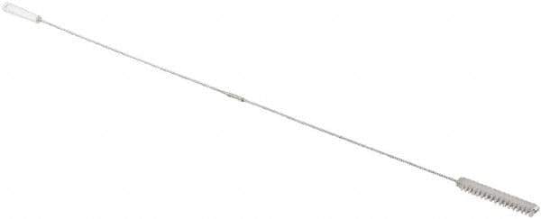 Vikan - 1" Diam Polyester Valve Brush - 60" OAL, 6" Head Length, Polypropylene & Stainless Steel Handle - Exact Tool & Supply