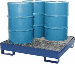 Enpac - Spill Pallets, Platforms, Sumps & Basins Type: Spill Deck or Pallet Number of Drums: 4 - Exact Tool & Supply