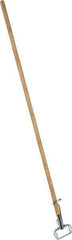 PRO-SOURCE - 60" Standard Wood Quick Connect Mop Handle - Metal Connector, Use with Wet Mops - Exact Tool & Supply