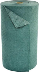 Brady SPC Sorbents - 49 Gal Capacity per Package, Universal Roll - 150' Long x 30" Wide, Green, Recycled Fibers - Exact Tool & Supply