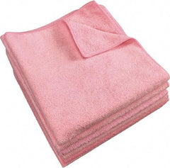 PRO-SOURCE - Reusable Microfiber Wipes - 14" x 14" Sheet Size, Pink - Exact Tool & Supply