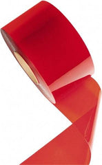 Aleco - Orange Replacement Vinyl Strip Standard Dock Curtain Strips - 8" Wide x 150' Long x 0.08" Thick, PVC - Exact Tool & Supply