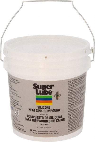 Synco Chemical - 5 Lb Pail Silicone Heat-Transfer Grease - White, High Dielectric Strength, 500°F Max Temp, - Exact Tool & Supply