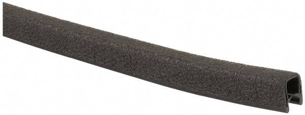 TRIM-LOK - 1/4 Inch Thick x 0.42 Wide x 250 Ft. Long, EPDM Rubber Edge Trim - Leather Texture - Exact Tool & Supply