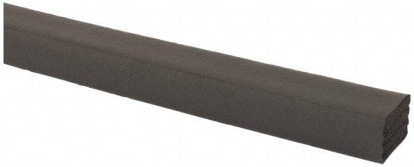 TRIM-LOK - 1/2 Inch Thick x 3/4 Wide x 100 Ft. Long, EPDM Rubber Rectangle Seal with Tape - Exact Tool & Supply