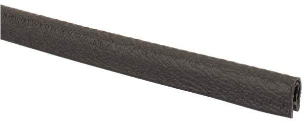 TRIM-LOK - 1/8 Inch Thick x 0.3 Wide x 25 Ft. Long, EPDM Rubber Edge Trim - Pebble Texture - Exact Tool & Supply