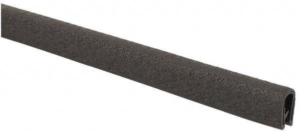 TRIM-LOK - 3/16 Inch Thick x 0.36 Wide x 250 Ft. Long, EPDM Rubber Edge Trim - Pebble Texture - Exact Tool & Supply