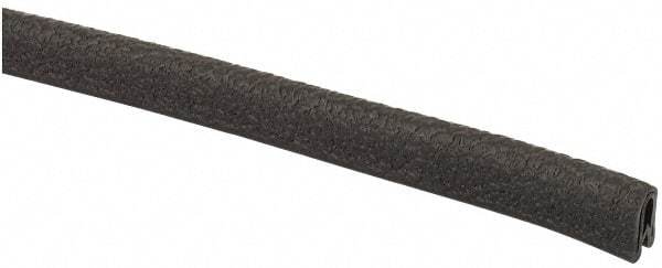TRIM-LOK - 1/32 Inch Thick x 0.2 Wide x 25 Ft. Long, EPDM Rubber Edge Trim - Leather Texture - Exact Tool & Supply