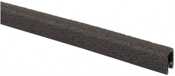 TRIM-LOK - 3/16 Inch Thick x 0.36 Wide x 25 Ft. Long, EPDM Rubber Edge Trim - Leather Texture - Exact Tool & Supply