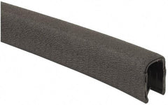 TRIM-LOK - 1/2 Inch Thick x 0.67 Wide x 25 Ft. Long, EPDM Rubber Jumbo Edge Trim - Pebble Texture - Exact Tool & Supply