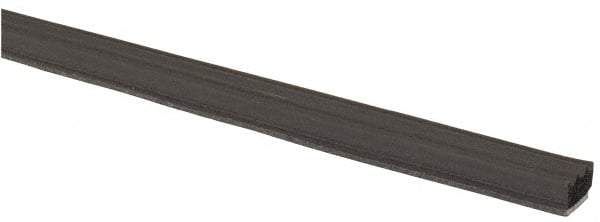 TRIM-LOK - 3/8 Inch Thick x 3/8 Wide x 500 Ft. Long, EPDM Rubber Ribbed Seal with Tape - Exact Tool & Supply
